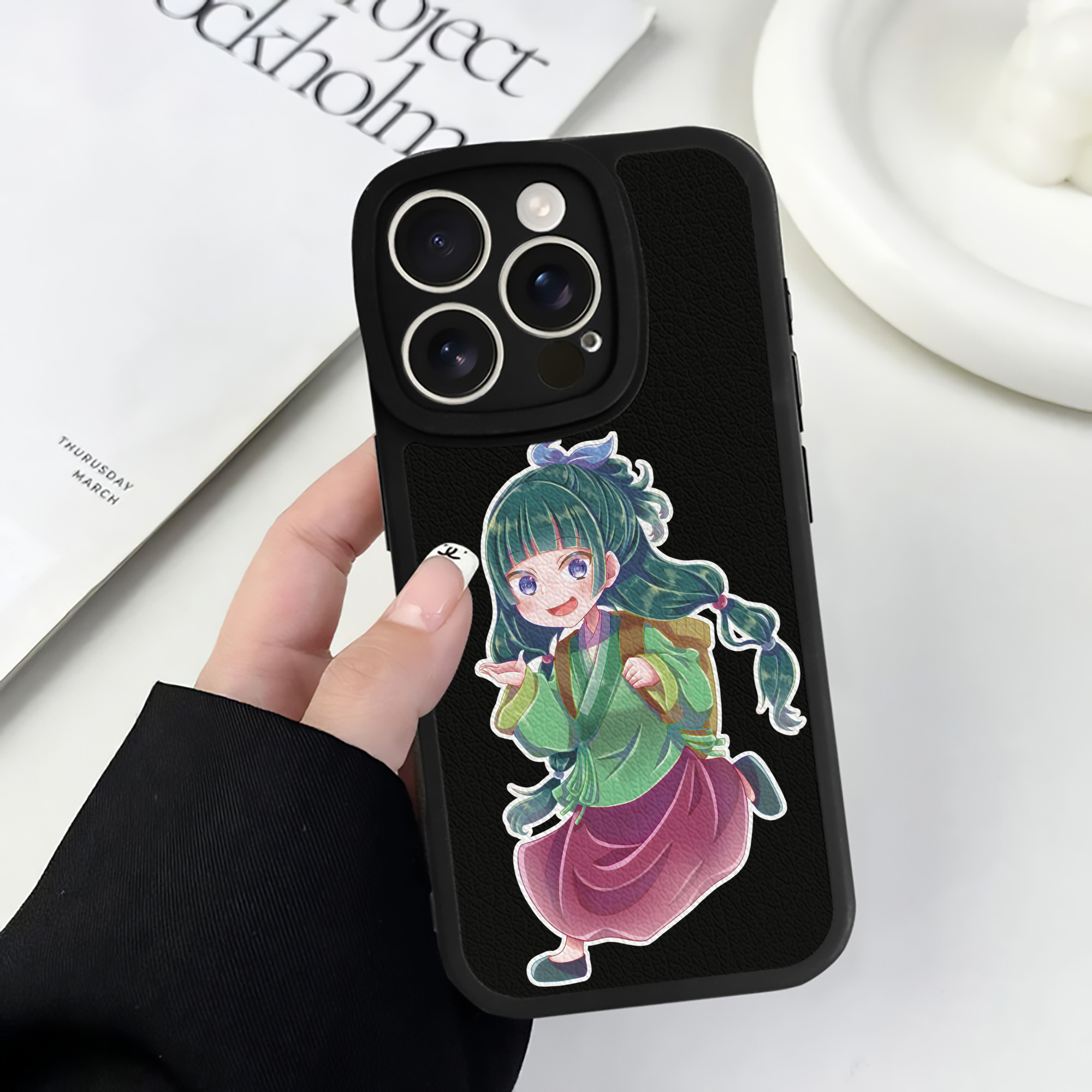 薬屋のひとりごと The Apothecary Diaries 【iPhone 16シリーズ対応】シリコンスマホケース（レザー調） 材質：シリコン